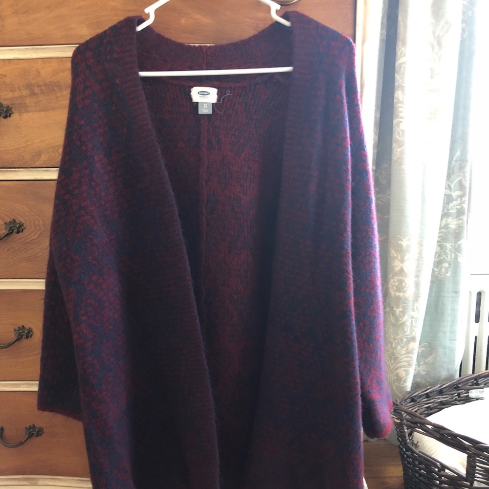 Old Navy open front cardi-coat XS NWOT